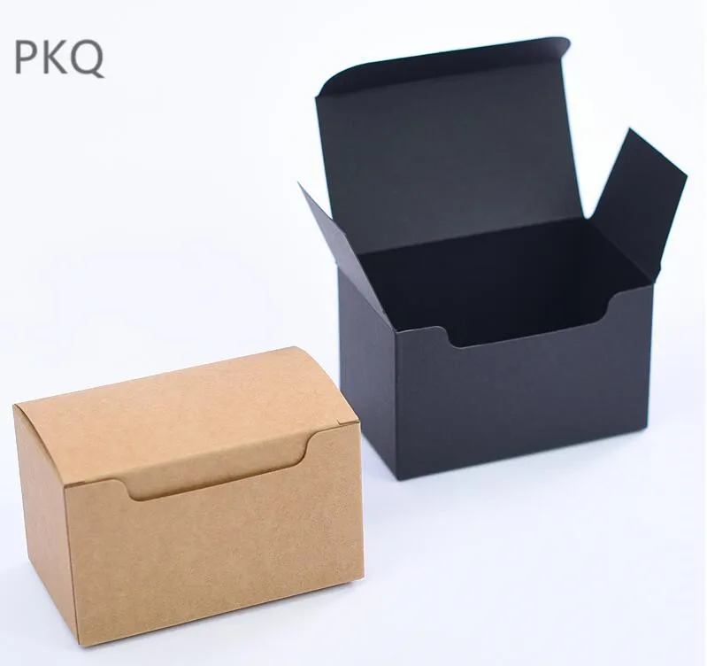 50pcs Black kraft paper gift box for sunglasses Card paper packaging box Small jewelry craft cardboard box Brown carton 
50pcs Black kraft paper gift box for sunglasses Card paper packaging box Small jewelry craft cardboard box Brown carton