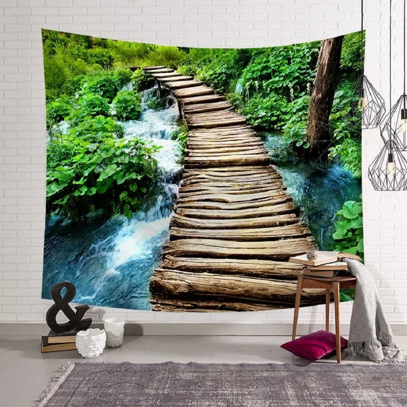 Pastoral Tapestry Forest Waterfall tapestry 3D Tenture Murale Blanket mandala Wall Hanging Home Background Wall toalla mandalas
Pastoral Tapestry Forest Waterfall tapestry 3D Tenture Murale Blanket mandala Wall Hanging Home Background Wall toalla mandalas