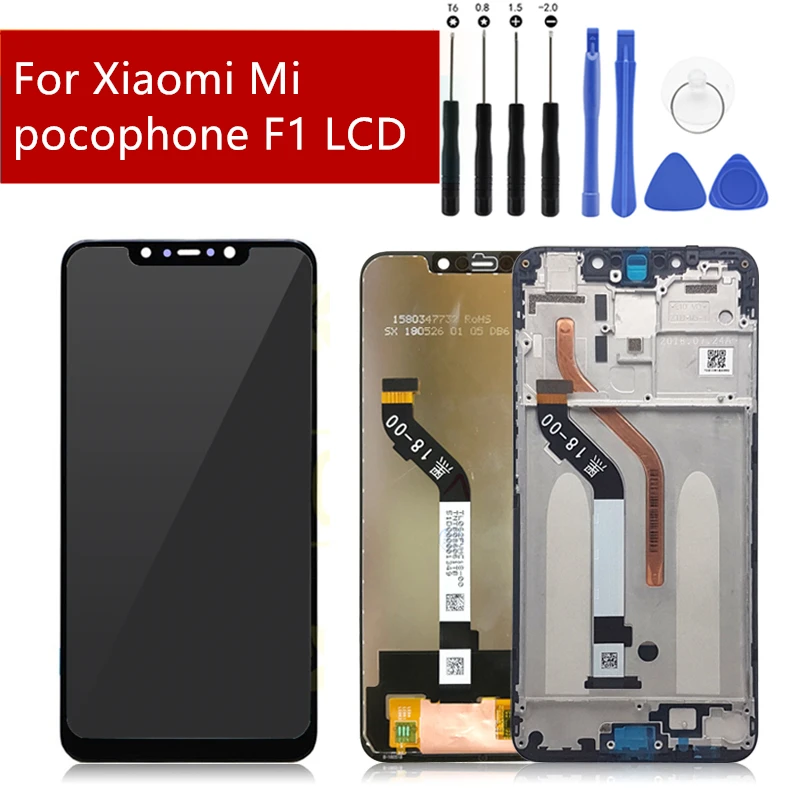 For Xiaomi pocophone F1 LCD Display Touch Screen Digitizer Assembly for xiaomi mi Pocophone F1 LCD Xiaomi F1 LCD with frame
For Xiaomi pocophone F1 LCD Display Touch Screen Digitizer Assembly for xiaomi mi Pocophone F1 LCD Xiaomi F1 LCD with frame