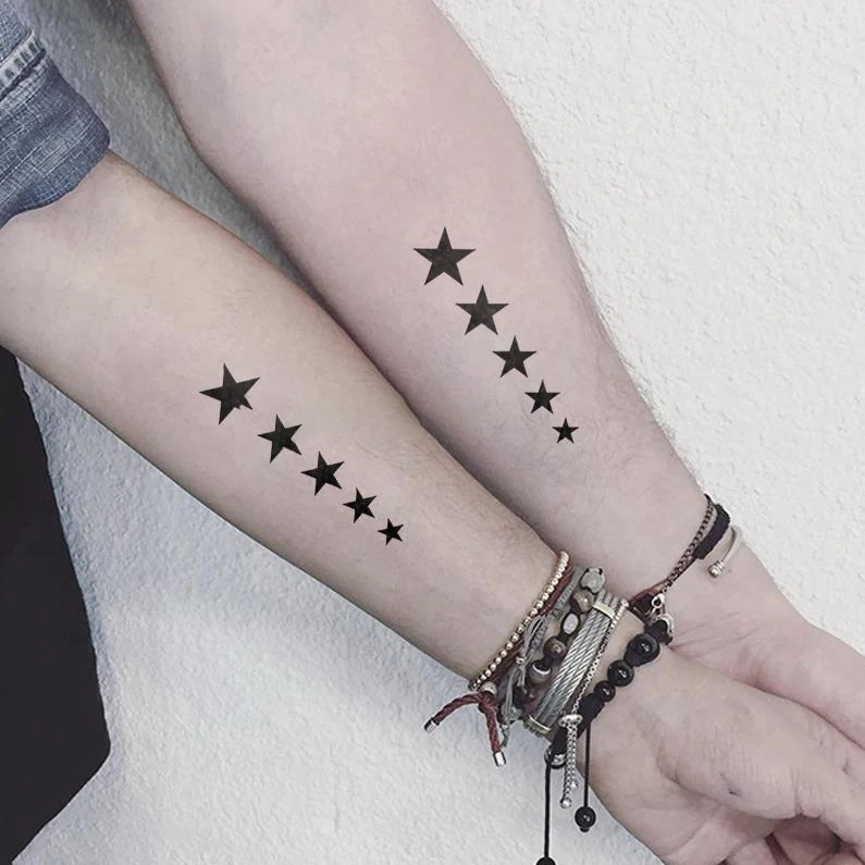 Waterproof Temporary Tattoo Sticker Black Star Fake Tatoo Tatouage Temporaire Flash Tatto Foot Hand Body Art For Women Girl Men
Waterproof Temporary Tattoo Sticker Black Star Fake Tatoo Tatouage Temporaire Flash Tatto Foot Hand Body Art For Women Girl Men