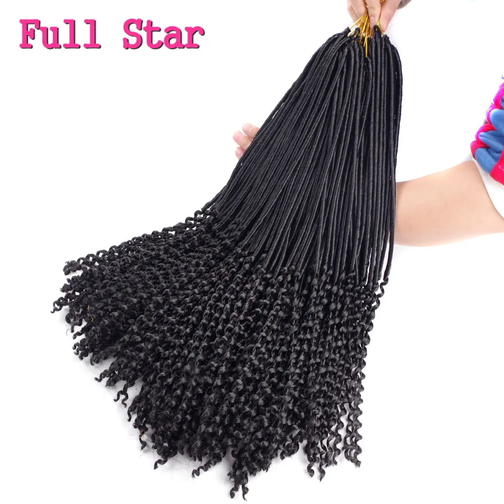 1-6 pack Micro Faux Locks Curly Ends Hair Extensions Full Star 100g Ombre Black Brown Color Synthetic Crochet Braid Hair Style
1-6 pack Micro Faux Locks Curly Ends Hair Extensions Full Star 100g Ombre Black Brown Color Synthetic Crochet Braid Hair Style