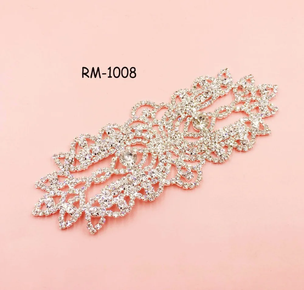Free shipping RM-1008 flatback Bridal crystal rhinestone applique for wedding gown dresses rhinestone patch trim sash 133*50mm
Free shipping RM-1008 flatback Bridal crystal rhinestone applique for wedding gown dresses rhinestone patch trim sash 133*50mm