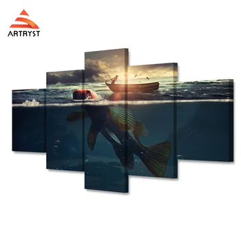 Artryst 5 pieces Modular modern home decor Elderly and sea art poster HD print on canvas Wall art picture for the living room
Artryst 5 pieces Modular modern home decor Elderly and sea art poster HD print on canvas Wall art picture for the living room