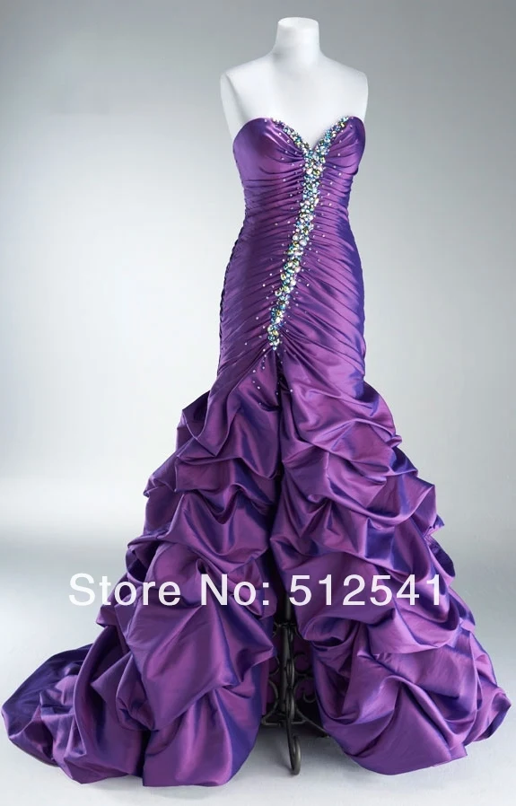 Actual Images Prom Dresses Front Spilt Ball Gown Sweetheart Taffeta Beads Ruffle 2013 women Ceremony MK08L07
Actual Images Prom Dresses Front Spilt Ball Gown Sweetheart Taffeta Beads Ruffle 2013 women Ceremony MK08L07