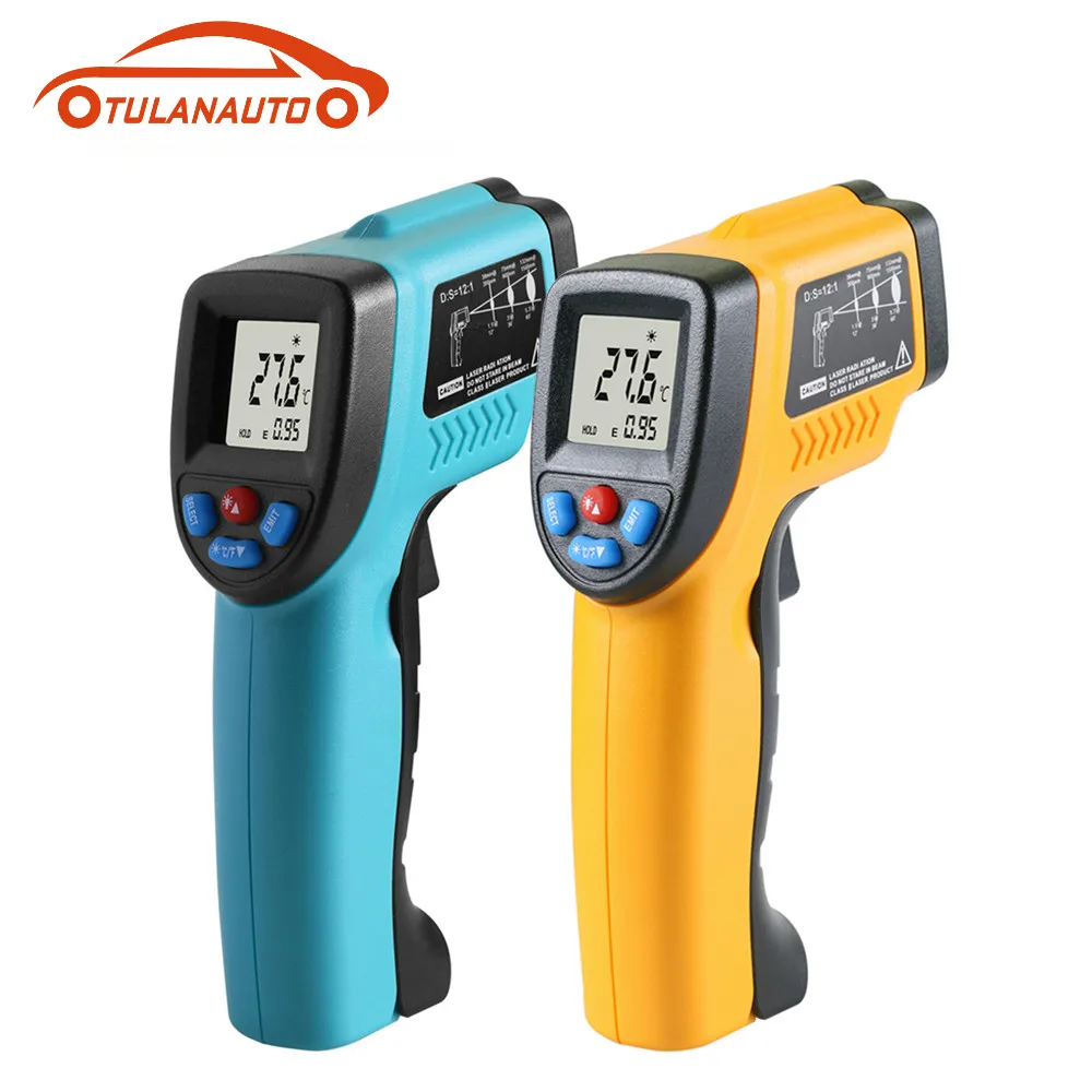 TULANAUTO Non-Contact Outdoor Laser LCD Display Thermometer Instruments IR Infrared Digital C/F Selection Surface
TULANAUTO Non-Contact Outdoor Laser LCD Display Thermometer Instruments IR Infrared Digital C/F Selection Surface