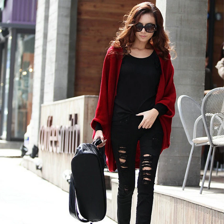 Oversized Cape Poncho Women Sweaters Wholesale Summer Autumn Cardigan Feminino Long Sleeve Knit Tops Coat Long Cardigan Women
Oversized Cape Poncho Women Sweaters Wholesale Summer Autumn Cardigan Feminino Long Sleeve Knit Tops Coat Long Cardigan Women