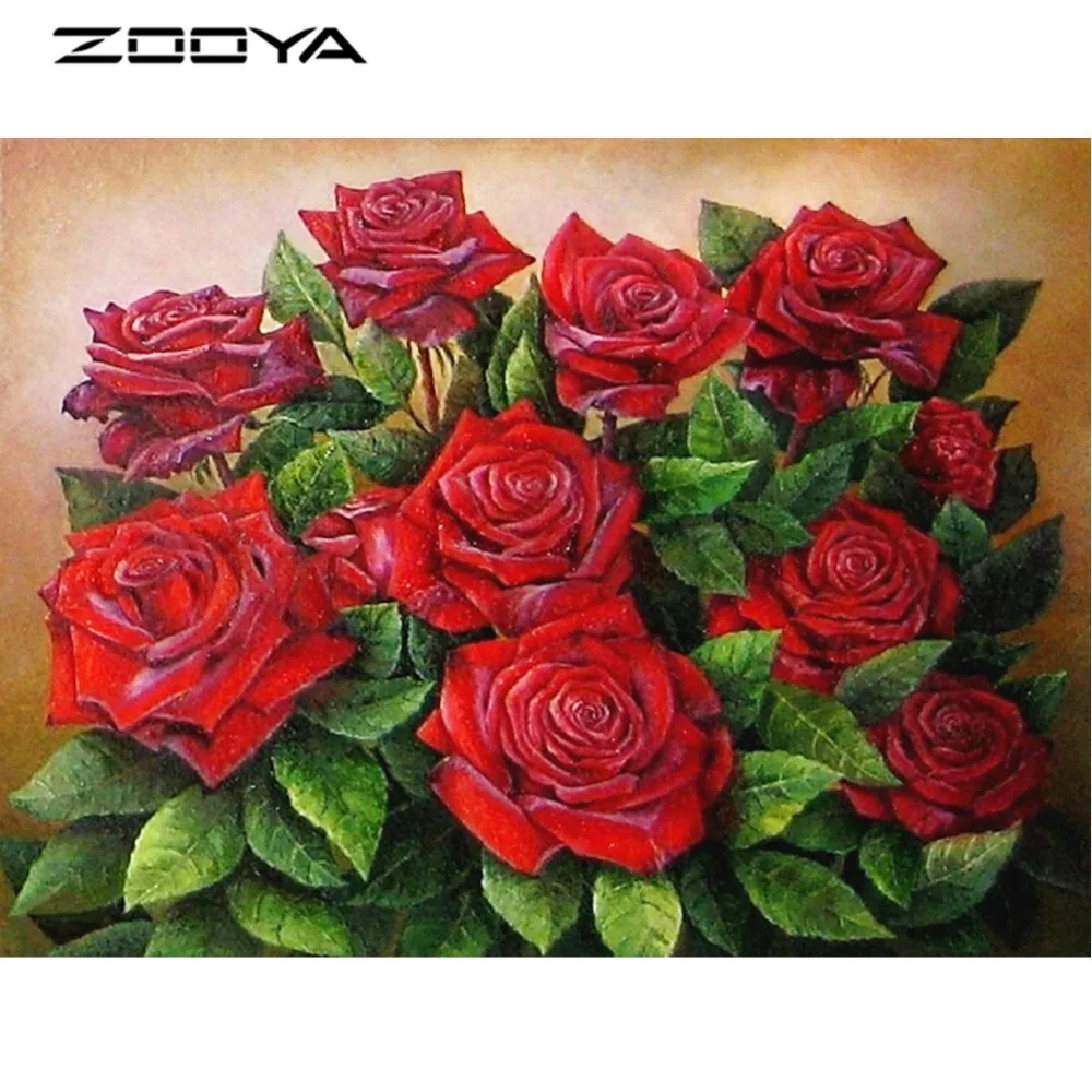 ZOOYA Needlework Diamond Embroidery Red Rose Flower 5D Rhinestones Diamond Painting Diamond Embroidery Mosaic Pictures R1622
ZOOYA Needlework Diamond Embroidery Red Rose Flower 5D Rhinestones Diamond Painting Diamond Embroidery Mosaic Pictures R1622