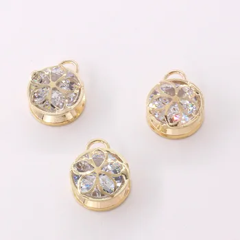 NCRHGL New Hollow Round Copper zircon Diamonds Pendants For Necklace Bracelet Clothing DIY Craft Charm Jewelry Findings 10pcs
NCRHGL New Hollow Round Copper zircon Diamonds Pendants For Necklace Bracelet Clothing DIY Craft Charm Jewelry Findings 10pcs