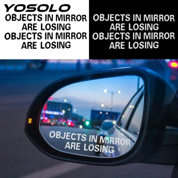 YOSOLO 1 Pair Rear View Mirror Warning Stickers OBJECTS IN MIRROR ARE LOSING Pattern Decals Waterproof Car Sticker Auto Decor
YOSOLO 1 Pair Rear View Mirror Warning Stickers OBJECTS IN MIRROR ARE LOSING Pattern Decals Waterproof Car Sticker Auto Decor