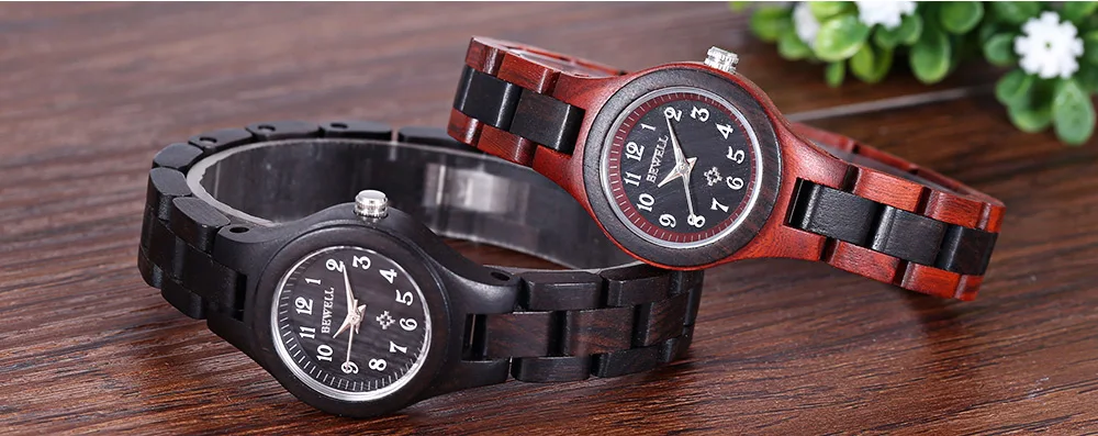 BEWELL Wood Casual Watch Watches Women Ladies Fashion Wooden Watc (1)