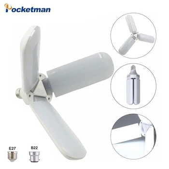 45W E27 B22 LED Bulb Ultra Bright Foldable Fan Blade Angle Adjustable Ceiling Lamp Home Energy Saving Lights Universal 110V 220V
45W E27 B22 LED Bulb Ultra Bright Foldable Fan Blade Angle Adjustable Ceiling Lamp Home Energy Saving Lights Universal 110V 220V