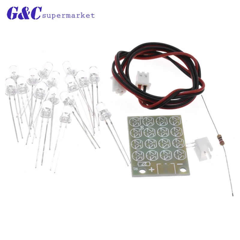 Flashing light kit Smart Electronics Kits NE555+CD4017 Light Water Flashing Light LED Module for arduino DIY Kit
Flashing light kit Smart Electronics Kits NE555+CD4017 Light Water Flashing Light LED Module for arduino DIY Kit