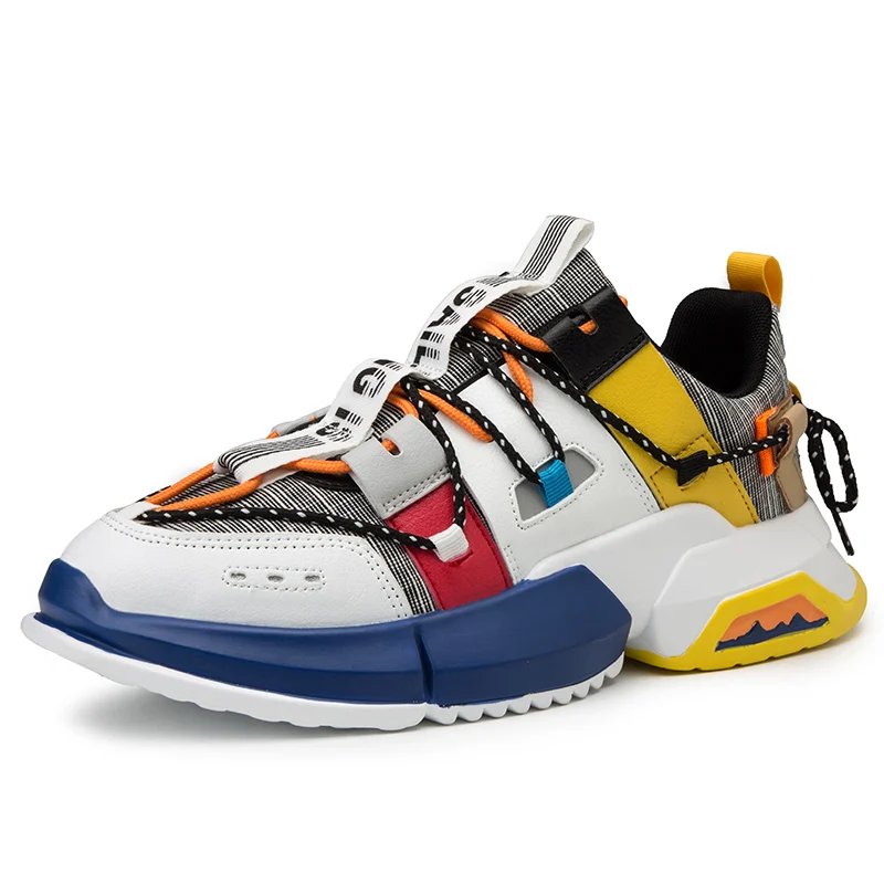 2019 New Tide Men Running Shoes Hand Made PU Upper Men Chunky Sneakers Breathable Platform Shoe Vintage Tennis Chaussures Hombre
2019 New Tide Men Running Shoes Hand Made PU Upper Men Chunky Sneakers Breathable Platform Shoe Vintage Tennis Chaussures Hombre