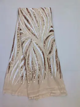 Newest African French Lace Fabric High Quality with lots sequins tulle lace fabric for evening dress L9165
Newest African French Lace Fabric High Quality with lots sequins tulle lace fabric for evening dress L9165