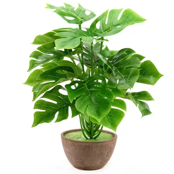 1 Bouquet/18 leaves Artificial Silk Palm Monstera Leaves Plant for Hawaii Luau Party Decorations Beach Wedding Table Decoration
1 Bouquet/18 leaves Artificial Silk Palm Monstera Leaves Plant for Hawaii Luau Party Decorations Beach Wedding Table Decoration