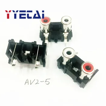 YongYeTai Horizontal RCA socket AV Lotus socket audio socket 2 hole socket AV2-5 red and white 2 RCA seat
YongYeTai Horizontal RCA socket AV Lotus socket audio socket 2 hole socket AV2-5 red and white 2 RCA seat