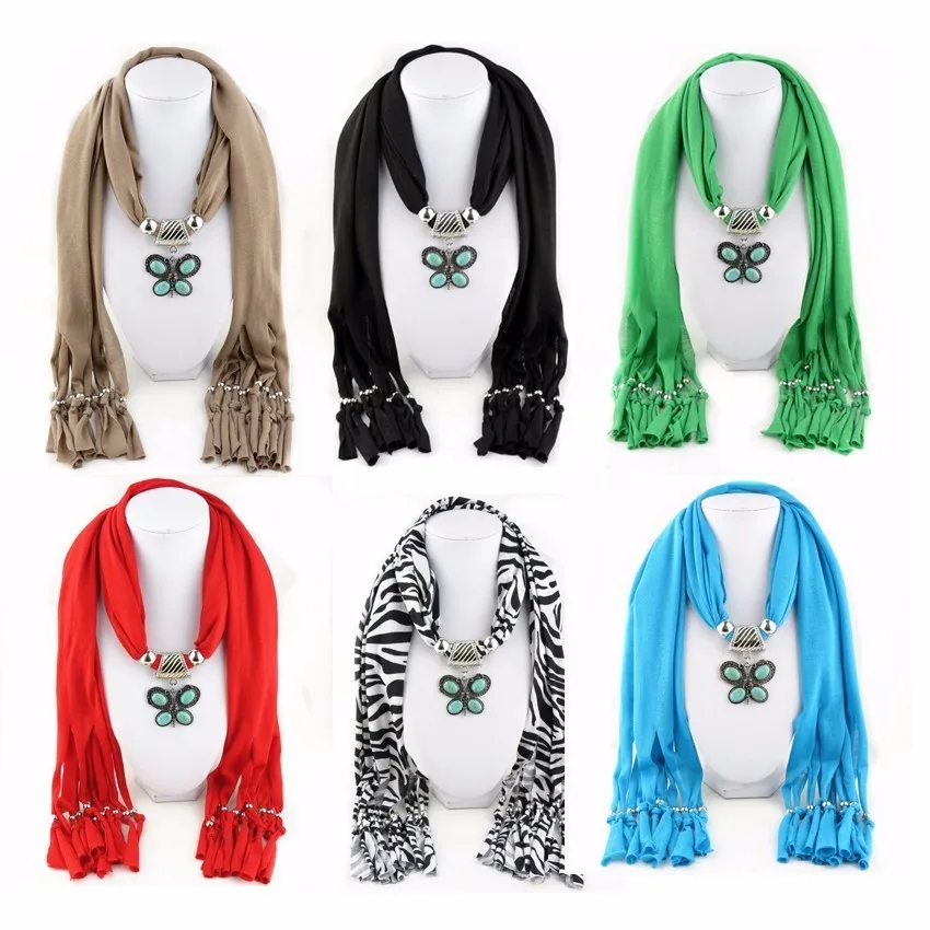 6 colors Fashion Bohemian Cotton Tassel Scarf Necklaces Vintage Statement Synthetic Stone Butterfly Pendant Women Necklace
6 colors Fashion Bohemian Cotton Tassel Scarf Necklaces Vintage Statement Synthetic Stone Butterfly Pendant Women Necklace