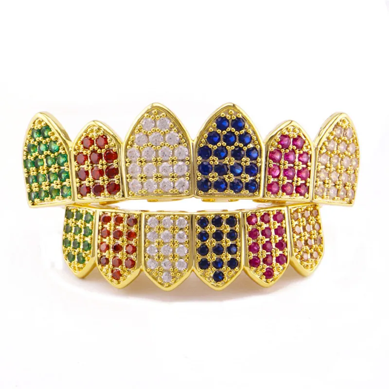 2018 Europe and the United States electroplating gold mosaic color Rhineston personality exaggerated braces hiphop Dental Grills
2018 Europe and the United States electroplating gold mosaic color Rhineston personality exaggerated braces hiphop Dental Grills