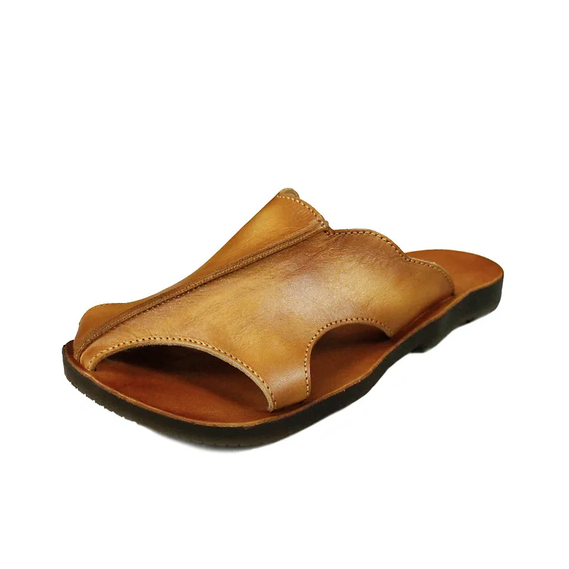 2019 retro Mori personality flat leather slipper slippers comfortable soft bottom toe slippers female summer new style
2019 retro Mori personality flat leather slipper slippers comfortable soft bottom toe slippers female summer new style