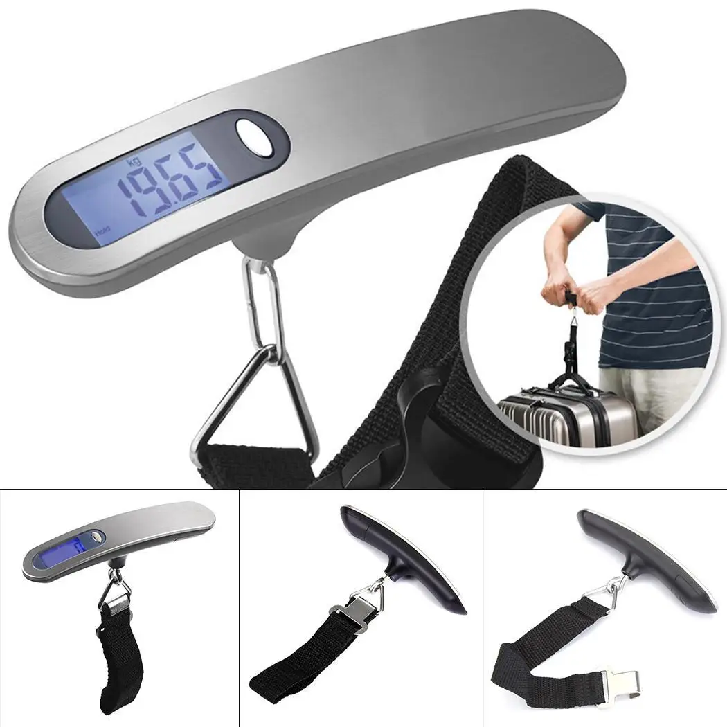 Portable Hand Held Belt Scale 50kg/110lb LCD Digital hanging Scale For Travel Suitcase Luggage Hanging Scales Weighing Balance E
Portable Hand Held Belt Scale 50kg/110lb LCD Digital hanging Scale For Travel Suitcase Luggage Hanging Scales Weighing Balance E