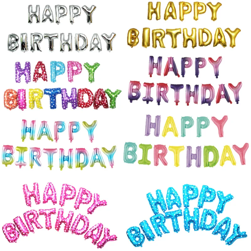 16inch Letters HAPPY BIRTHDAY Set Foil Balloons Happy Birthday Party Decorations Kids Alphabet Air Baloes Baby Shower Supplies
16inch Letters HAPPY BIRTHDAY Set Foil Balloons Happy Birthday Party Decorations Kids Alphabet Air Baloes Baby Shower Supplies