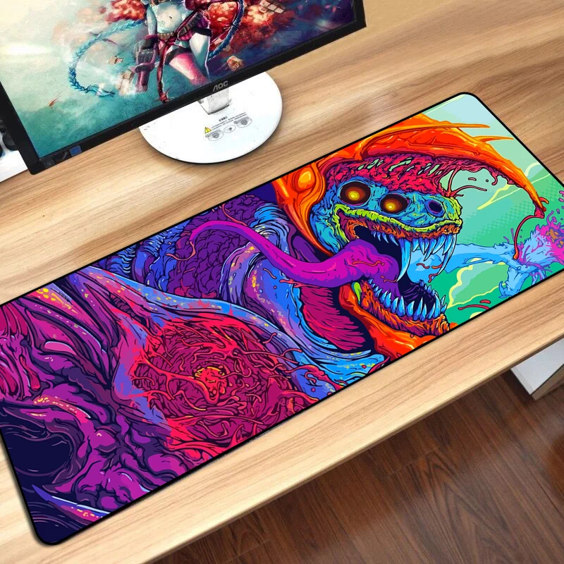 Большой игровой коврик для мыши CS GO Hyper Beast AWP Boyfriend Gifts Gamer большой компьютерный Csgo