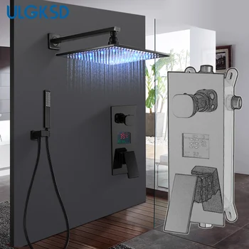 ULGKSD Bathroom Shower Faucet 2-Ways Function W/ Tub Faucets Para Bath Ducha LED Digital Cold and Hot Mixer Tap
ULGKSD Bathroom Shower Faucet 2-Ways Function W/ Tub Faucets Para Bath Ducha LED Digital Cold and Hot Mixer Tap