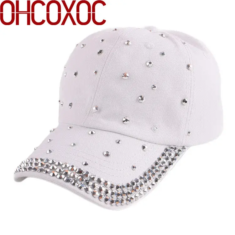 new cap hat women fashion baseball cap woman girl silver rhinestone cotton caps 55-59 CM adjustable female casquette gorras bone 
new cap hat women fashion baseball cap woman girl silver rhinestone cotton caps 55-59 CM adjustable female casquette gorras bone