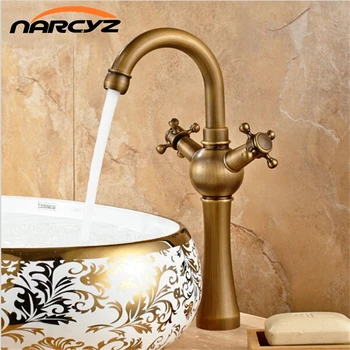 Double Handles Antique Brass Faucets Bathroom Basin Brass Sink Faucet Crane Mixer Tap AF1009
Double Handles Antique Brass Faucets Bathroom Basin Brass Sink Faucet Crane Mixer Tap AF1009