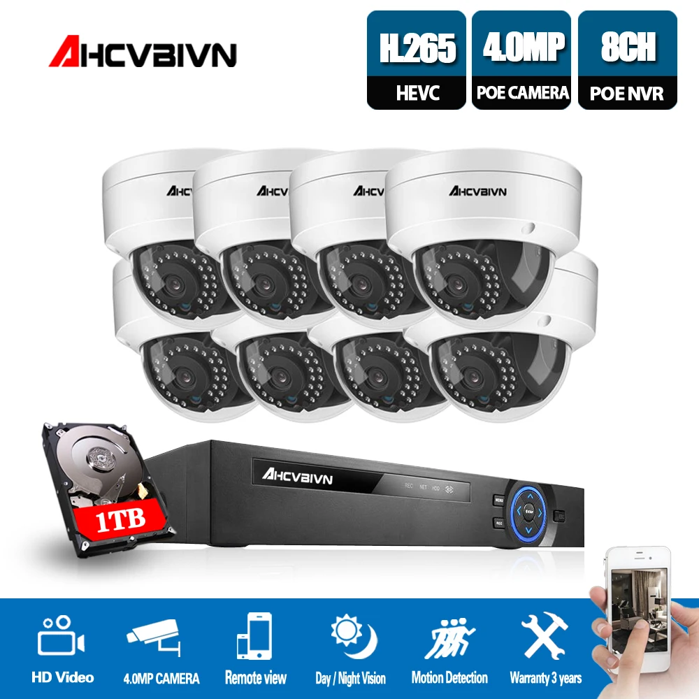 H.265 8CH 5MP 4MP POE NVR Recorder 4MP Video Surveillance system 48V CCTV 5.0MP POE NVR Kit for 4MP POE IP Camera HDMI Output
H.265 8CH 5MP 4MP POE NVR Recorder 4MP Video Surveillance system 48V CCTV 5.0MP POE NVR Kit for 4MP POE IP Camera HDMI Output