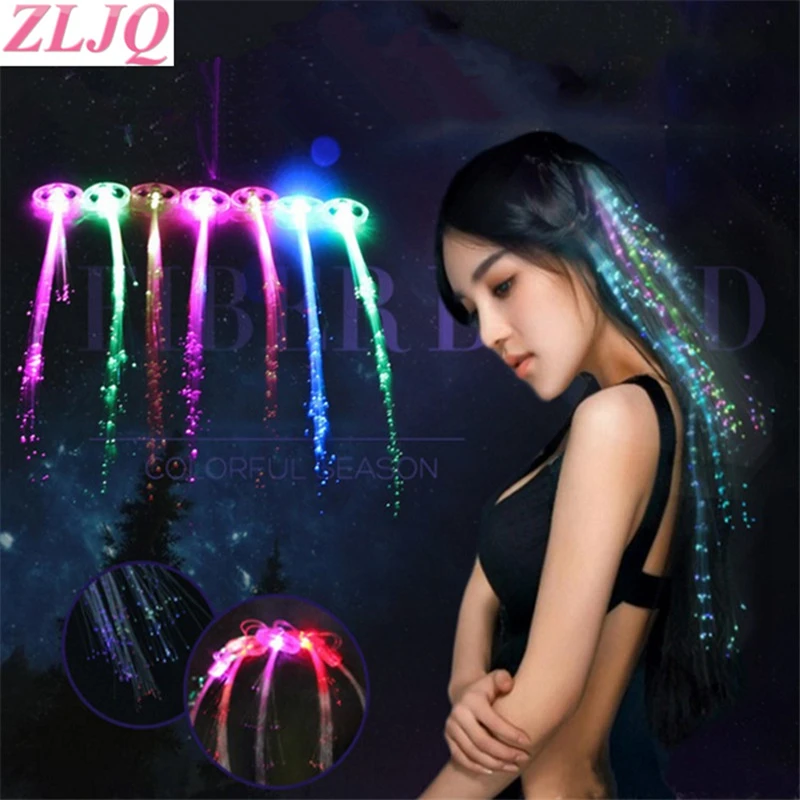 ZLJQ 1pcs/lot Colorful LED Hair Braid Clip Hairpin LED Flash Light Birthday neon Party dance Celebration Supplies For Kid Adult
ZLJQ 1pcs/lot Colorful LED Hair Braid Clip Hairpin LED Flash Light Birthday neon Party dance Celebration Supplies For Kid Adult