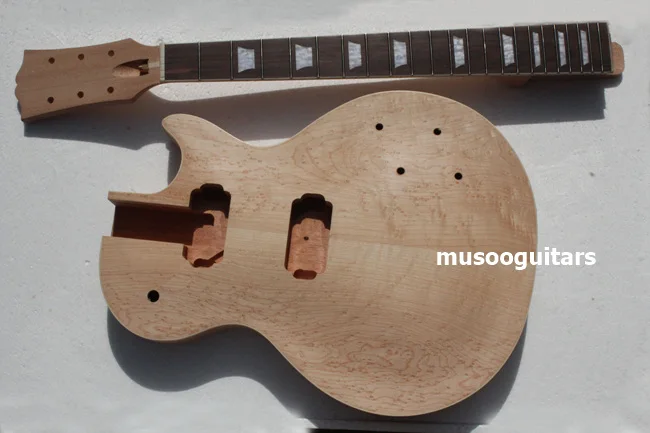 Musoo project electric guitar kit with birdeyes maple top (2cm-3cm) by CNC with humbucker
Musoo project electric guitar kit with birdeyes maple top (2cm-3cm) by CNC with humbucker