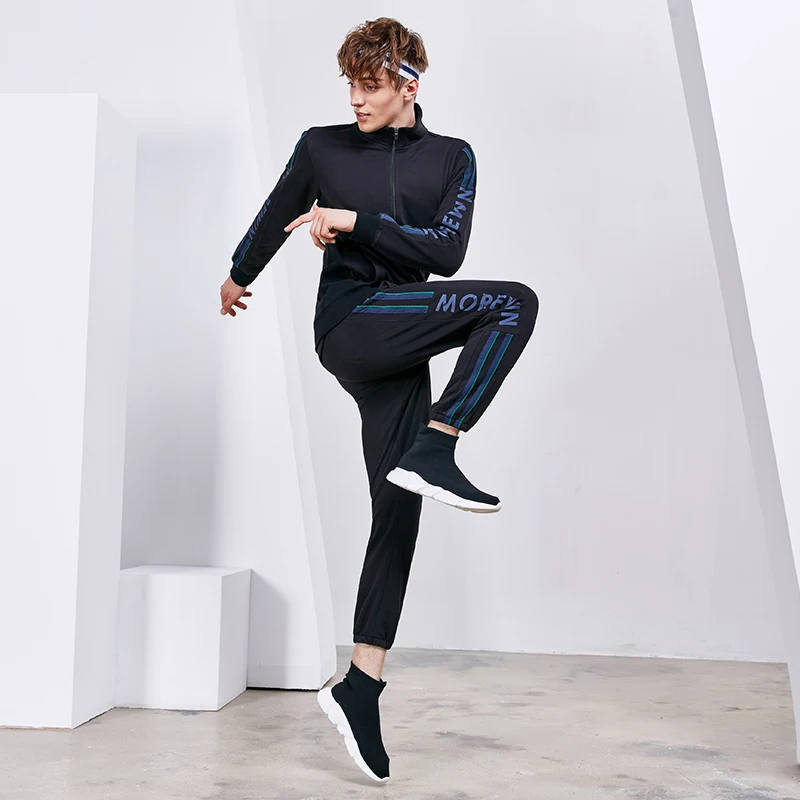 Vansydical Autumn Winter Sports Suits Men's Cotton Striped Running Jackets Pants Set Fitness Workout Jogging Clothes Sportswear
Vansydical Autumn Winter Sports Suits Men's Cotton Striped Running Jackets Pants Set Fitness Workout Jogging Clothes Sportswear