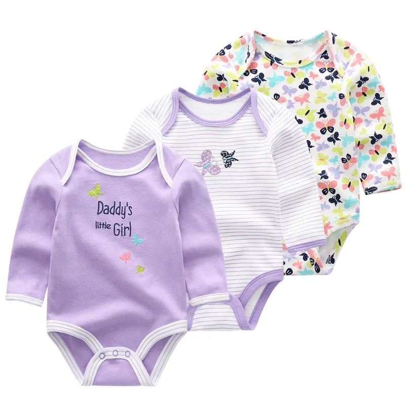 3 PCS/lot newbron winter long sleeve baby rompers 2018 cotton baby jumpsuit girls baby girl romper roupa bebe baby girl clothes
3 PCS/lot newbron winter long sleeve baby rompers 2018 cotton baby jumpsuit girls baby girl romper roupa bebe baby girl clothes