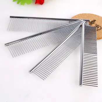 New Trimmer Grooming Comb Brush Stainless Steel Pet Dog Cat Pin Comb Hair Shedding Grooming Flea Comb high quality
New Trimmer Grooming Comb Brush Stainless Steel Pet Dog Cat Pin Comb Hair Shedding Grooming Flea Comb high quality