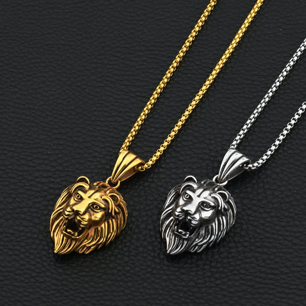 2017 New Hip Hop Goofan Fashion lion head Pendant Necklace Stainless Steel Fashion Jewelry for Men Women Gift STN806
2017 New Hip Hop Goofan Fashion lion head Pendant Necklace Stainless Steel Fashion Jewelry for Men Women Gift STN806