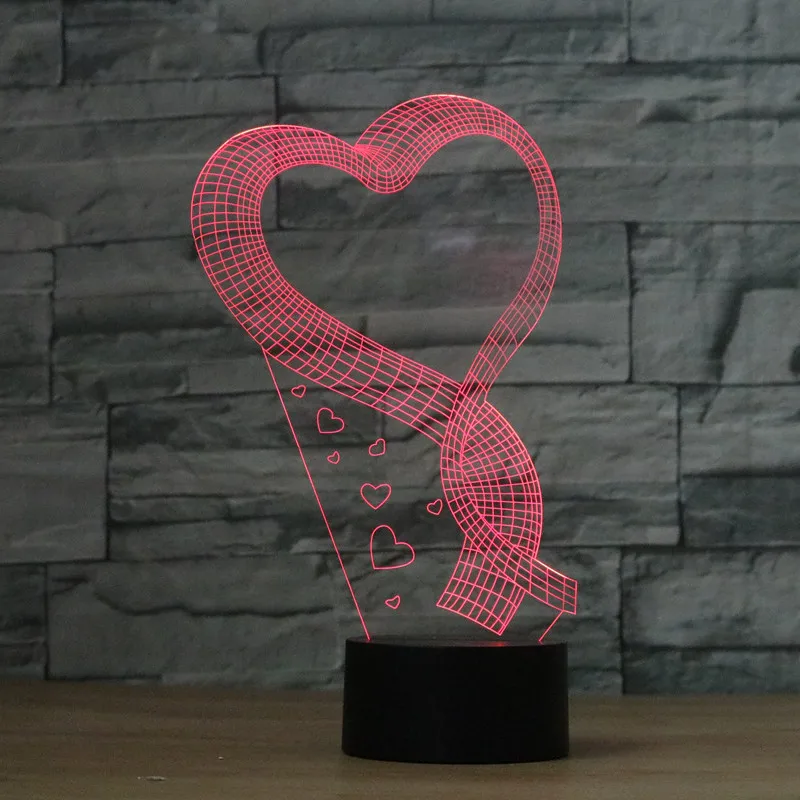 3D Romance Love Shaped Handmade Bulbing Illusion Lamp LED Mood Light Valentine Gifts
3D Romance Love Shaped Handmade Bulbing Illusion Lamp LED Mood Light Valentine Gifts