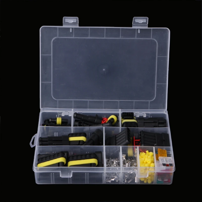 240 Pcs Superseal AMP/Tyco Waterproof 12V Electrical Connectors Kit 1/2/3/4/5/6 Way Pin
240 Pcs Superseal AMP/Tyco Waterproof 12V Electrical Connectors Kit 1/2/3/4/5/6 Way Pin