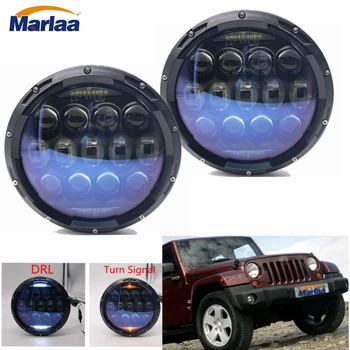 Marlaa For Jeep wrangler jk tj Hummer H1 H2 Led Headlight 7inch Round DC 12v 24v Hi/Low H4 Led headlamp For Lada 4x4 urban Niva
Marlaa For Jeep wrangler jk tj Hummer H1 H2 Led Headlight 7inch Round DC 12v 24v Hi/Low H4 Led headlamp For Lada 4x4 urban Niva