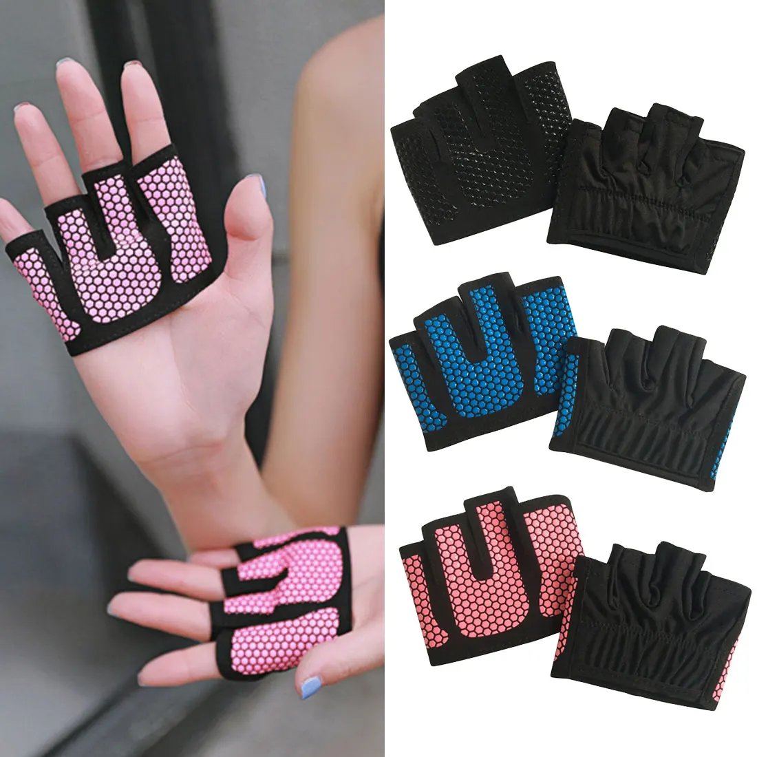Unisex fitness gloves gym weightlifting cycling yoga bodybuilding training thin breathable non-slip half finger gloves
Unisex fitness gloves gym weightlifting cycling yoga bodybuilding training thin breathable non-slip half finger gloves