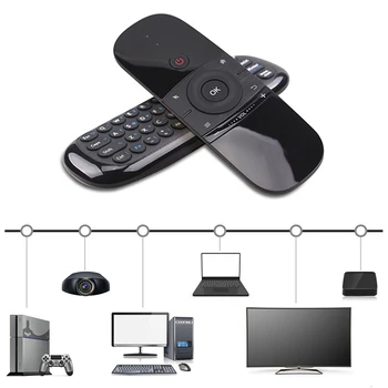 W1 Keyboard Mouse Wireless 2.4G Fly Air Mouse Rechargeble Mini Remote Control For Android Tv Box/Mini Pc/Tv
W1 Keyboard Mouse Wireless 2.4G Fly Air Mouse Rechargeble Mini Remote Control For Android Tv Box/Mini Pc/Tv