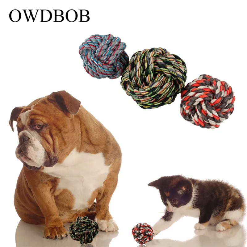 OWDBOB 1pc Pet Dog Toys Colorful Rope Ball Cat Dog Toy Funny Pet Puppy Bite Chew Toys Clean Teeth Interactive Pet Playing Balls
OWDBOB 1pc Pet Dog Toys Colorful Rope Ball Cat Dog Toy Funny Pet Puppy Bite Chew Toys Clean Teeth Interactive Pet Playing Balls
