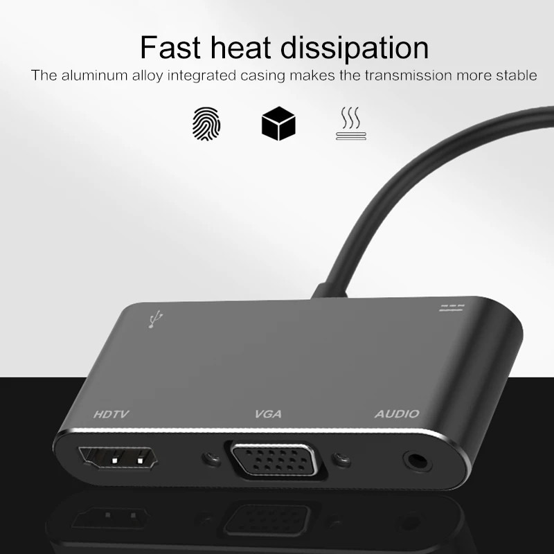 HDTV OTG Cable Type C To HDMI VGA Adapter Male To Famale Converter Adapter 4K Digital To Analog Video Audio for PC Laptop Tablet
HDTV OTG Cable Type C To HDMI VGA Adapter Male To Famale Converter Adapter 4K Digital To Analog Video Audio for PC Laptop Tablet
