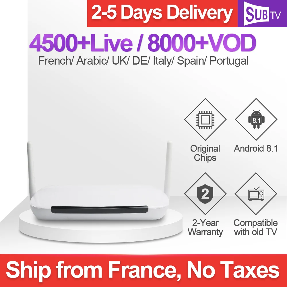 1 Year SUBTV IPTV Code Leadcool Q9 Box French Arabic IPTV Subscription 4K H.265 RK3229 Smart IP TV Box Italian Portuguese IPTV
1 Year SUBTV IPTV Code Leadcool Q9 Box French Arabic IPTV Subscription 4K H.265 RK3229 Smart IP TV Box Italian Portuguese IPTV