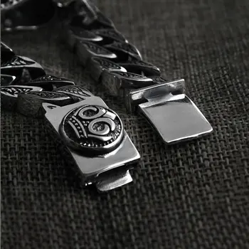 925Sterling silver men bracelet Thai Silver Retro Punk Double Panther Domineering Men Sterling Silver Personality bracelet homme
925Sterling silver men bracelet Thai Silver Retro Punk Double Panther Domineering Men Sterling Silver Personality bracelet homme