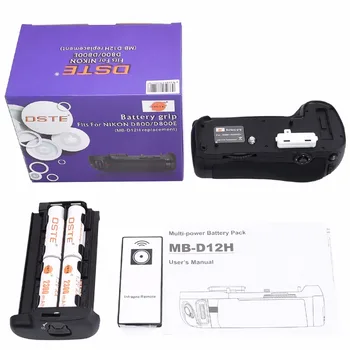 DSTE MB-D12H Battery Grip + Remote Control + 8pcs Rechargeable Batteries NI-MH AA Battery for Nikon D800 D800E D810 DSLR Camera
DSTE MB-D12H Battery Grip + Remote Control + 8pcs Rechargeable Batteries NI-MH AA Battery for Nikon D800 D800E D810 DSLR Camera