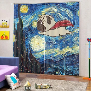 Fly Dog Door Windows Curtains Floral Thin for Living Room Bedroom Famous painting Decorative Kitchen Curtains Drapes Customized
Fly Dog Door Windows Curtains Floral Thin for Living Room Bedroom Famous painting Decorative Kitchen Curtains Drapes Customized