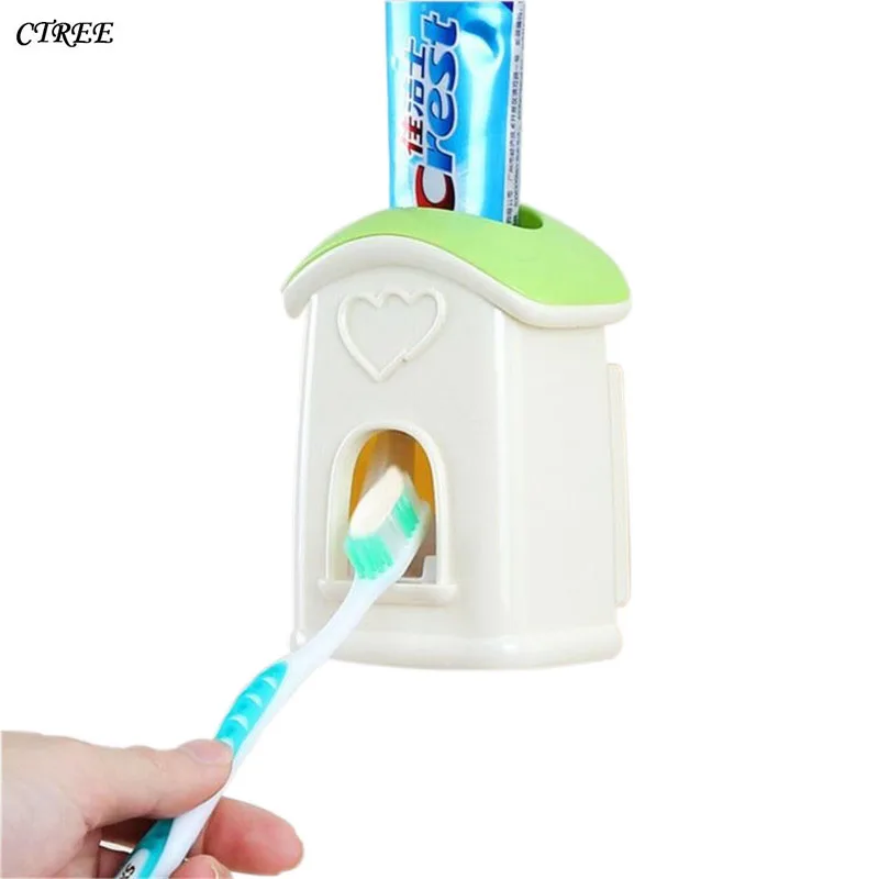 CTREE Creative Automatic House Style Lazy Toothpaste Toothbrush Dispenser Wall-mounted Toothpaste Squeezers Bathroom Tool C624
CTREE Creative Automatic House Style Lazy Toothpaste Toothbrush Dispenser Wall-mounted Toothpaste Squeezers Bathroom Tool C624