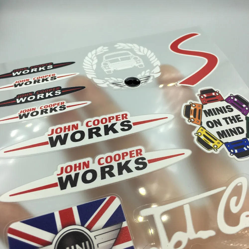 New Style Car Styling Window Rearview Mirror Door Handle Car Body Stickers Decoration Decal Set for Mini JCW John Cooper Works
New Style Car Styling Window Rearview Mirror Door Handle Car Body Stickers Decoration Decal Set for Mini JCW John Cooper Works