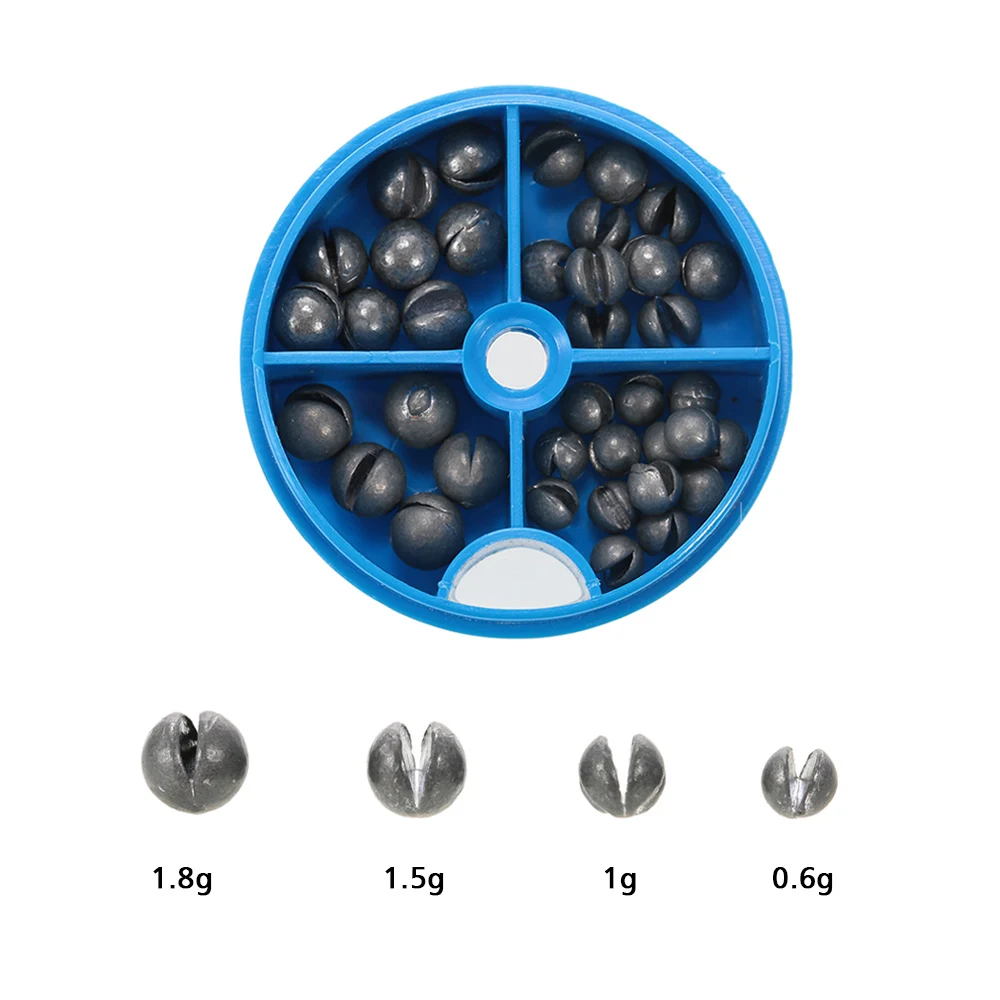 0.6/1/1.5/1.8g Removable Round Lead Split Shot Sinker Kit Set Open Pure Lead Weights Fishing Tackle Beans Sinker with Box
0.6/1/1.5/1.8g Removable Round Lead Split Shot Sinker Kit Set Open Pure Lead Weights Fishing Tackle Beans Sinker with Box